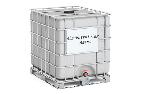 Intermediate bulk container closeup, 3D rendering isolated on white background