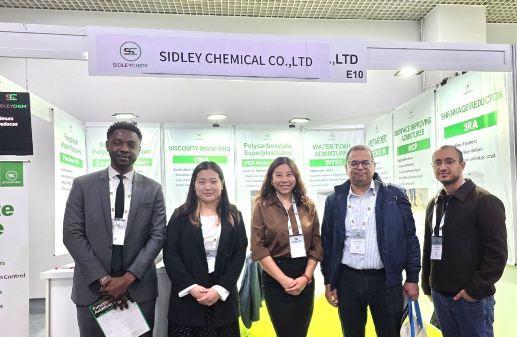 SidleyChem achieves outstanding success at BETON 2025, securing some cooperation intentions with its PCE, AE-180P and SR-100P concrete admixtures. Explore our exhibition results and global ready-mixed concrete solutions.