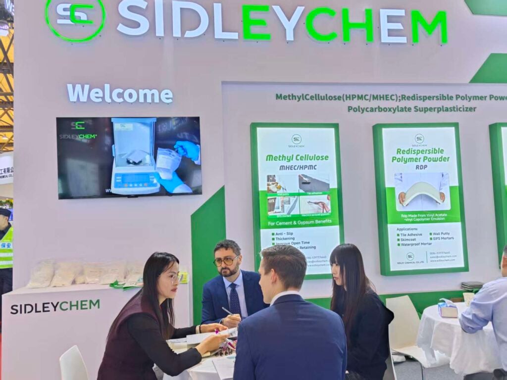 SidleyChem exhibited at CHINACOAT 2025 Shanghai (Booth W3H13), showcasing high-performance dry mortar additives (HPMC, RDP etc.) for green, customized solutions.