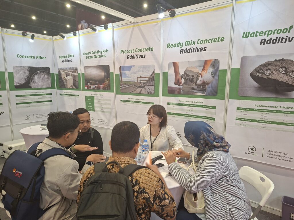 SidleyChem participated in Concrete Show South East Asia 2026 in Jakarta at Booth 2029, presenting concrete admixtures, dry-mix mortar additives and cellulose ethers.